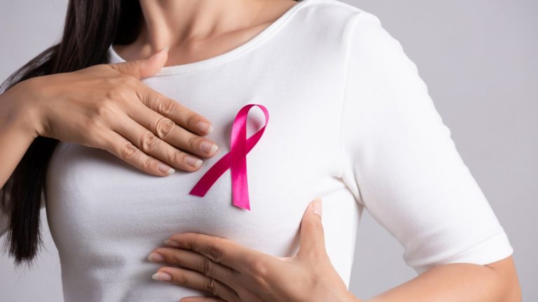 Breast cancer illustration